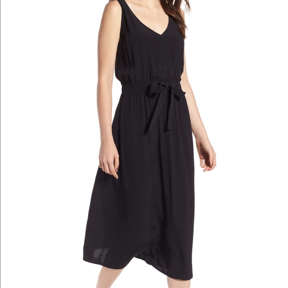 Treasure and Bond Blouson Tank Midi Dress